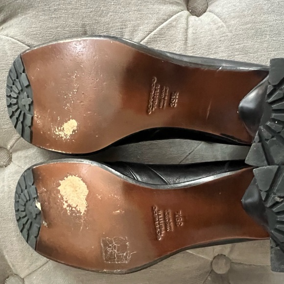 Goffredo Fantini Black Heeled Loafer Size 39.5 Gently worn - Picture 4 of 4